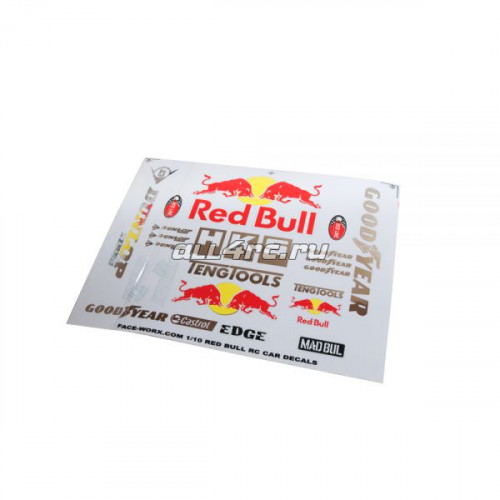 Купить аксессуары для моделей Decal Shop Набор декалей Red Bull в