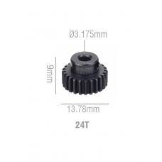 Speedway Slide steel Pinion gear 24T 48P