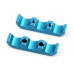 Alum. 3 wires clamps (blue)