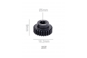 Шестерня стальная Pinion gear 25T M0.6 для вала 5mm