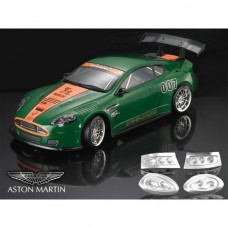 Кузов 1:10 Aston Martin DBR9 не окрашенный с отражателями, набором масок, спойлерами, зеркалами и дворниками