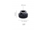 Шестерня стальная Pinion gear 22T M0.6 для вала 5mm