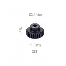 Speedway Slide steel Pinion gear 28T 48P