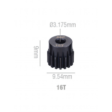 Speedway Slide steel Pinion gear 16T 48P