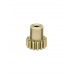 Шестерня алюминиевая Pinion gear 15T M0.5 для вала 2mm