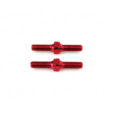 Alum. reinforced turnbuckle 3X20 (red) (2)
