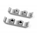 Alum. 3 wires clamps (silver)