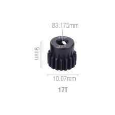 Speedway Slide steel Pinion gear 17T 48P