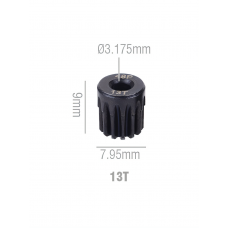 Speedway Slide steel Pinion gear 13T 48P