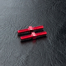 Steel turnbuckle 3X20 (red) (2)