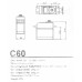 Сервопривод JX Servo C60 62кг / 0.11sec / 7.4V HV стандартный цифровой с металлическими шестернями Сервопривод JX Servo C60 62кг / 0.11sec / 7.4V HV стандартный цифровой с металлическими шестернями