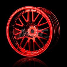 Red 10 spokes 2 ribs wheel (+5) (4)