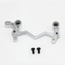 Alum. steering arm set (silver)