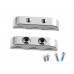 Alum. 3 wires clamps (silver)