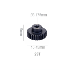 Шестерня стальная Pinion gear 29T 48P для вала 3.17mm
