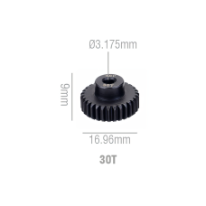 Шестерня стальная Pinion gear 30T 48P для вала 3.17mm