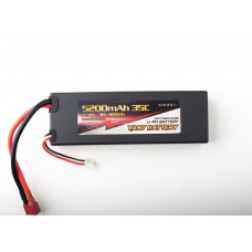 Аккумулятор VANT Black Li-Po 2S1P 5200 mAh 35C с встроенным кабелем и разъемом T-Plug (Deans) Hardcase Аккумулятор VANT Black Li-Po 2S1P 5200 mAh 35C с встроенным кабелем и разъемом T-Plug (Deans) Hardcase