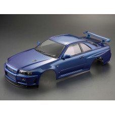 Кузов окрашенный 1/10 NISSAN SKYLINE BNR34 Metallic Blue Кузов окрашенный 1/10 NISSAN SKYLINE BNR34 Metallic Blue