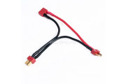 Deans T-Plug Ultra Plug Battery Connector 14 AWG 200° Cable in Series Deans T-Plug Ultra Plug Battery Connector 14 AWG 200° Cable in Series