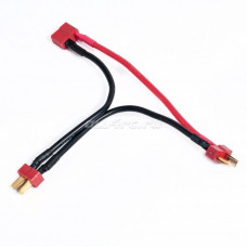 Deans T-Plug Ultra Plug Battery Connector 14 AWG 200° Cable in Series Deans T-Plug Ultra Plug Battery Connector 14 AWG 200° Cable in Series