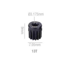 Шестерня стальная Pinion gear 13T 48P для вала 3.17mm