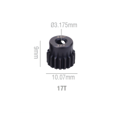 Шестерня стальная Pinion gear 17T 48P для вала 3.17mm