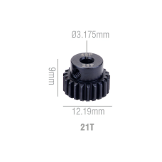 Шестерня стальная Pinion gear 21T 48P для вала 3.17mm