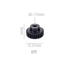 Шестерня стальная Pinion gear 27T 48P для вала 3.17mm