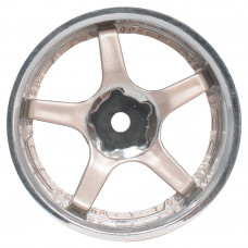 Комплект дисков (4шт.), 5 спиц, хром+красные