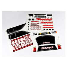 Decal sheets, E-Maxx Brushless (model 3908)