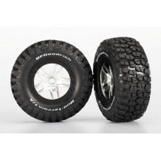 Tires & wheels, assembled, glued (SCT Split-Spoke, satin, black beadlock wheel, BFGoodrich® Mud-Ter