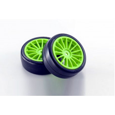 Drift Tire(Pre-glued/F-Green/2pcs)FAZER