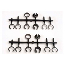 Spring retainers, upper & lower (2)/ spring pre-load spacers: 1mm (4)/ 1.5mm (2)/ 2mm (2)/ 4mm (