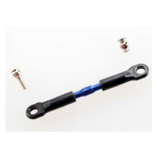Turnbuckle, aluminum (blue-anodized), camber link, front, 39mm (1)(assembled w/rod ends)/hollow ball