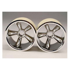 TRX Pro-Star chrome wheels (2) (front) (for 2.2'' tires)