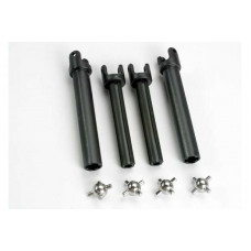 Half shafts, long (Heavy-duty) (external-splined (2) & internal-splined (2))/ metal u-joints (4)