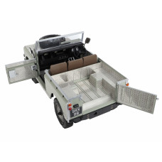 Boom Racing KUDU™ Stainless Steel Diamond Plate Set for Series Land Rover® 88 (Rear Bed) Silver for BRX02 88