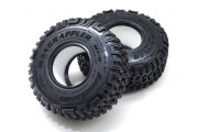 Boom Racing 1.9" MAXGRAPPLER Scale RC Tire GEKKO BLACK 4.45"x1.45" (113x37mm) Open Cell Foams (Super Soft) (4)