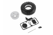 Boom Racing Rear Door Spare Wheel and Tire with Mount for Series Land Rover® Station Wagon for BRX02 88