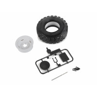 Boom Racing Rear Door Spare Wheel and Tire with Mount for Series Land Rove
