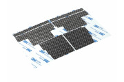 Boom Racing KUDU™ Stainless Steel Diamond Plate Set for Series Land Rover® 88 & 109 (Cab Interior) Black for BRX02 109