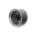 Boom Racing ProBuild™ 1.55" CFS6 Adjustable Offset Aluminum Beadlock Wheels (2) Gun Metal/Carbon Fiber