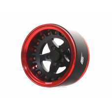 Boom Racing ProBuild™ 1.9" SS5 Adjustable Offset Aluminum Beadlock Wheels (2) Red/Matte Black Boom Racing ProBuild™ 1.9" SS5 Adjustable Offset Aluminum Beadlock Wheels (2) Red/Matte Black