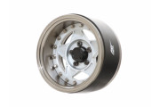 Boom Racing ProBuild™ 1.9" RTS Adjustable Offset Aluminum Beadlock Wheels (2) Gun Metal/Matte Silver