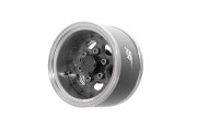 Boom Racing ProBuild™ 1.55" CFS6 Adjustable Offset Aluminum Beadlock Wheels (2) Gun Metal/Carbon Fiber