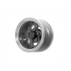 Boom Racing ProBuild™ 1.55" CFS6 Adjustable Offset Aluminum Beadlock Wheels (2) Gun Metal/Carbon Fiber