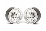 Boom Racing KRAIT™ 1.9 Terra Classic 8-Hole Aluminum Deep Dish Beadlock Wheels w/ XT601 Hubs (2) Silver
