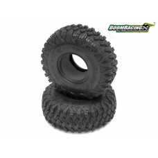Покрышки Boom Racing HUSTLER M/T Xtreme 1.9 MC2 Narrow Rock Crawling Tires 4.75x1.50 SNAIL SLIME™