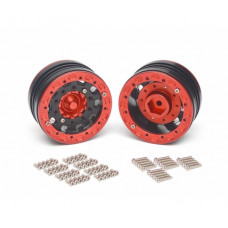 Gravity™ 1.9 Beadlock 10 Hole Wheels Red (4)
