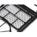Team Raffee Co. Steel Metal Roof luggage Rack w/ Tire Holder+LED light for SCX10 Wrangler #BR710068 & Cherokee TRC/302206 Body Black